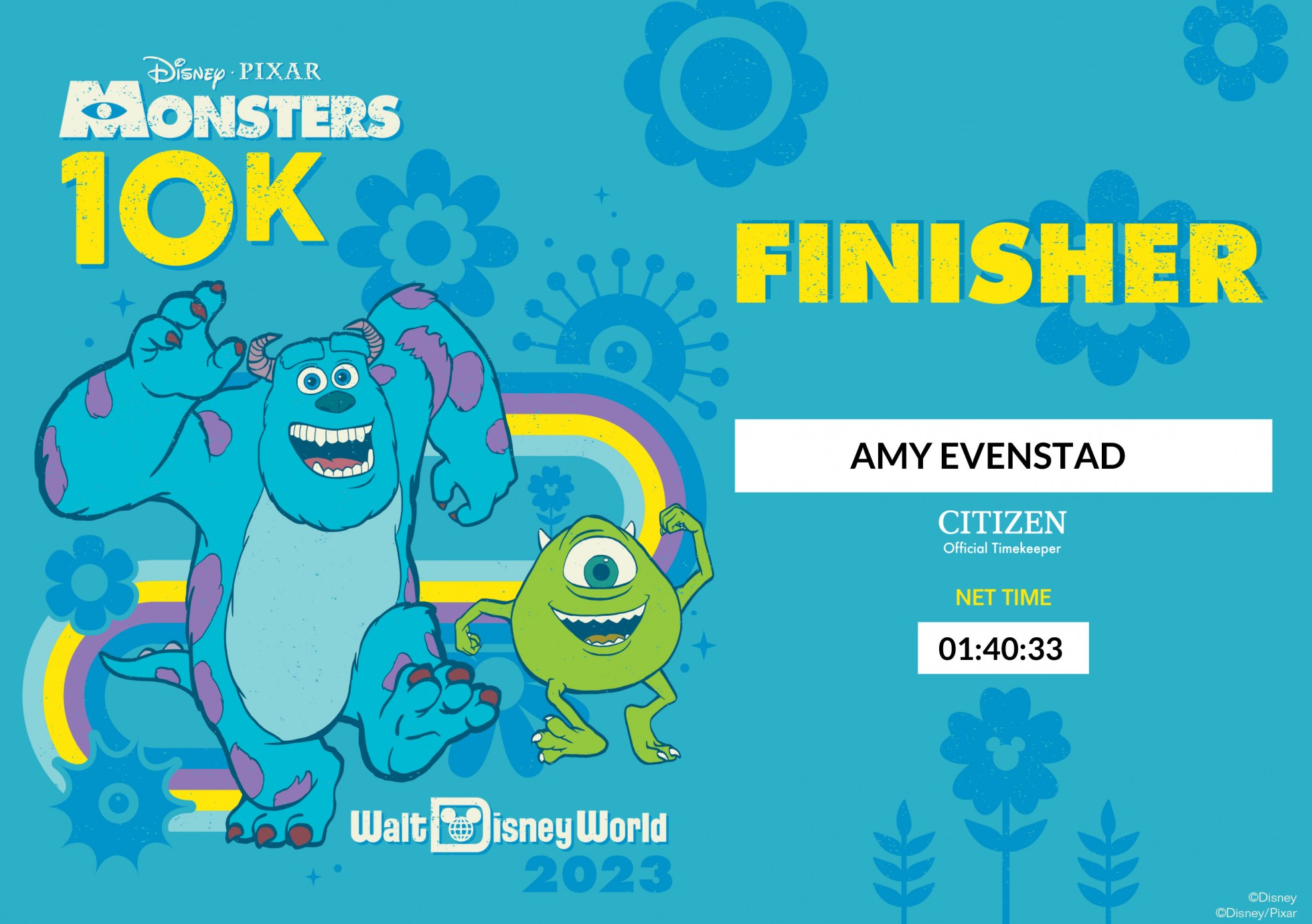 runDisney Race Recap: Springtime Surprise Monsters 10K 2023